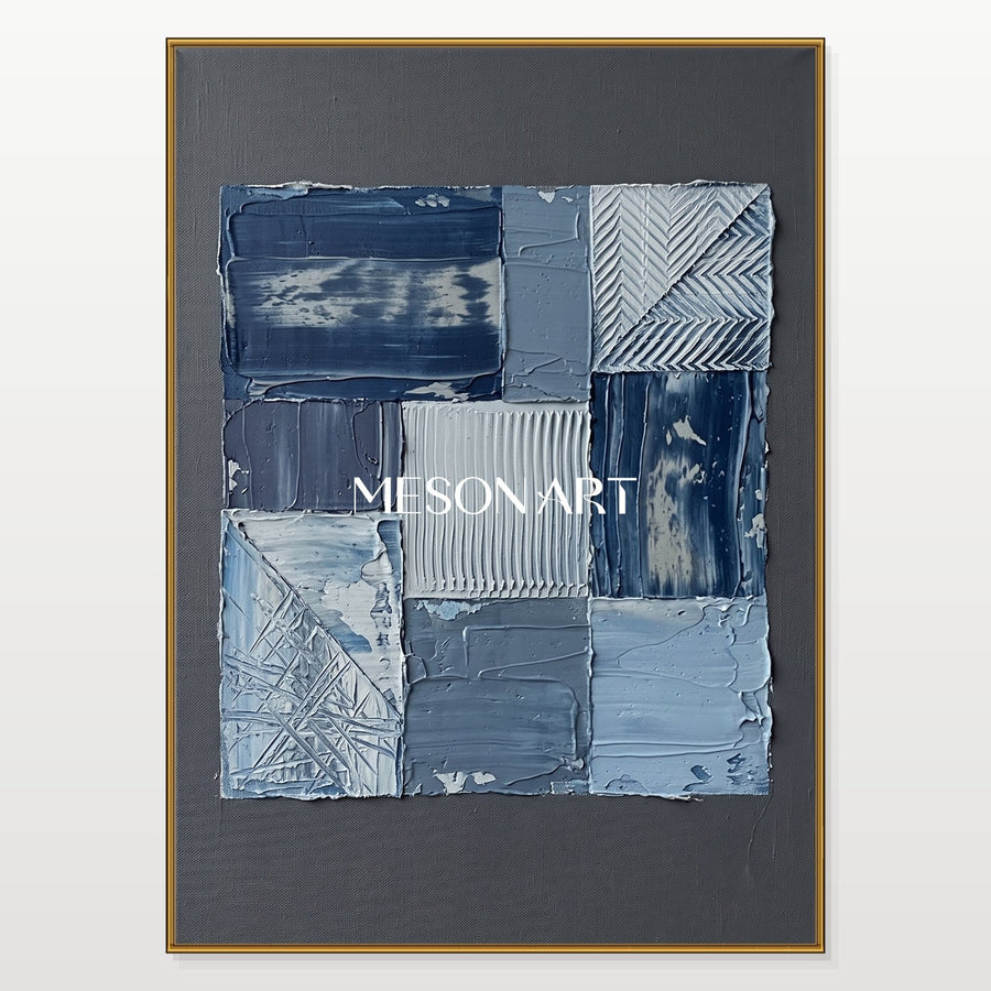 Azure Geometric Silence #TX694