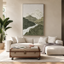 "Valley of Stillness" – Wabi Sabi Mountain Landscape Textured Wall Art