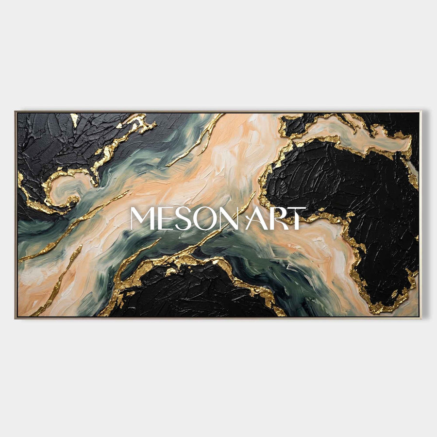 Gilded Tides Abstract #LLC063