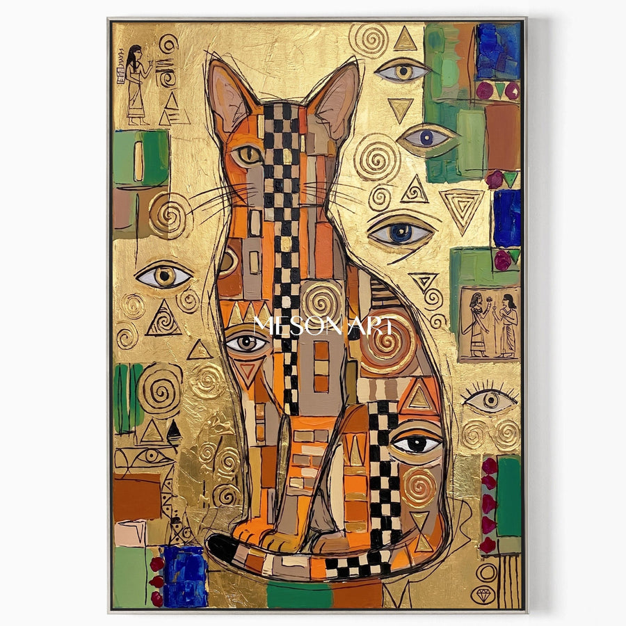 Golden Feline Deity #CSQ187