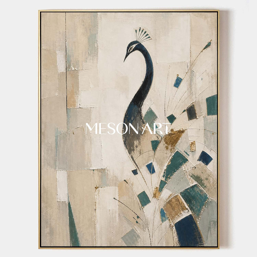 Geometric Peacock Reverie #MA290