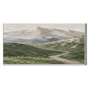 "Natural Horizon"—Impressionistic Soft Green Mountain Landscape Oil Painting