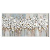 "Serene Sculptor's Petals" – Contemporary Monochrome 3D Textured Floral Art
