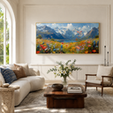 "Mountain Romance" – Impressionist Mountain Meadow & Wildflower Oil Painting