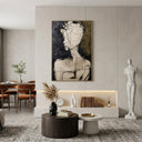 "Unspoken Self" – Abstract Figure Portrait Textured Painting