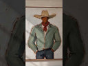 “Dust Trail Gentleman” – Vintage Western Cowboy Portrait Oil Painting